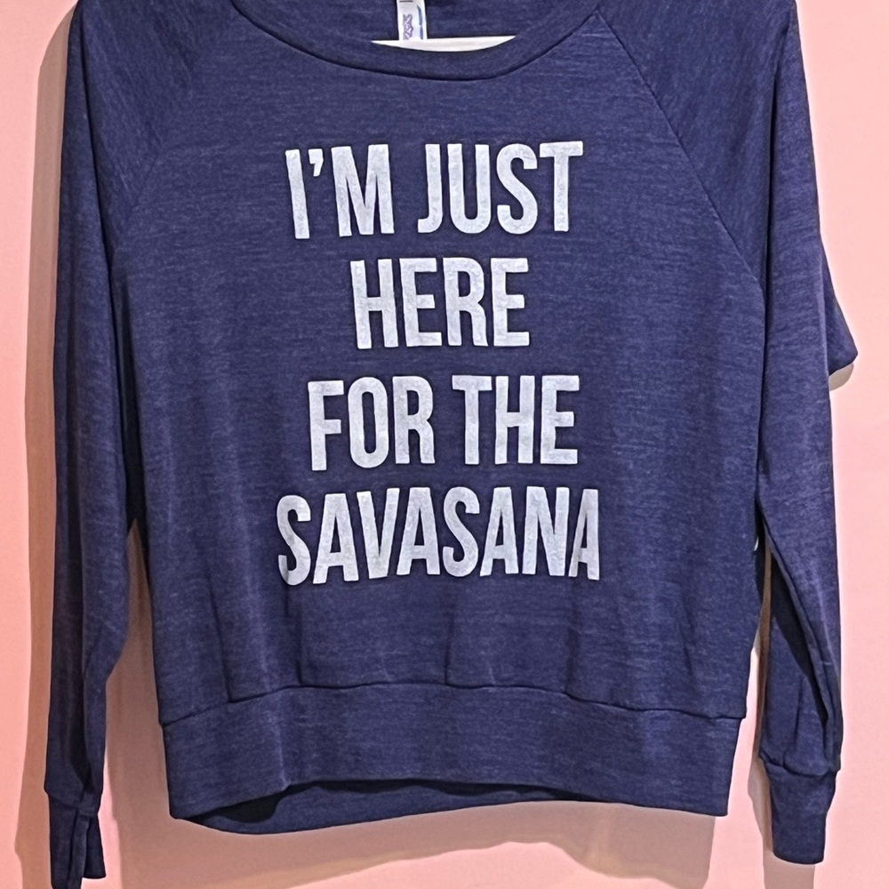 American Apparel Navy Pullover Sweatshirt New Without Tags, Yoga Sweatshirt